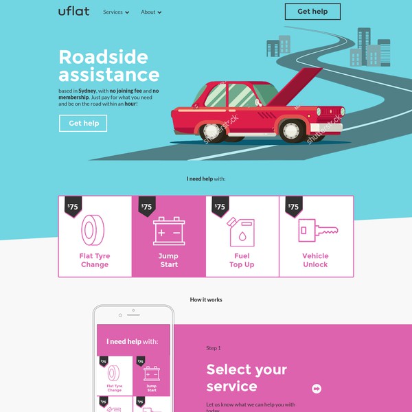 Design by Monly titled "road side help"