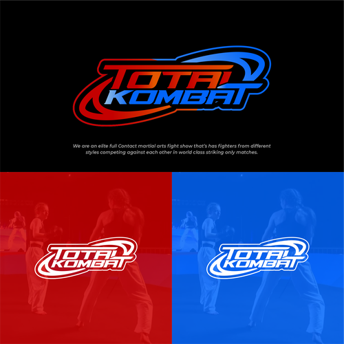 Martial arts fight show logo Design by Dawnart