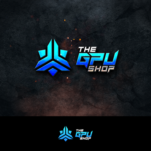 Create a futuristic logo for "The GPU Shop" Design by LivRayArt