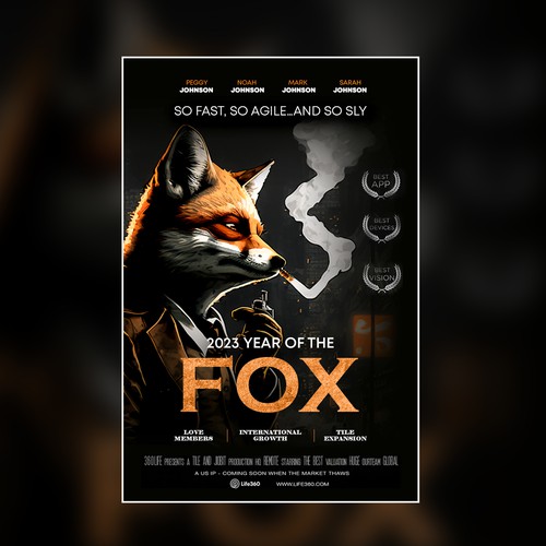 Life360 2023 Year of the Fox Poster Design by farhanubaid