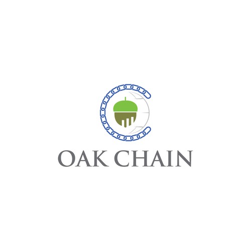 Oak Chain Logo Diseño de Creative P