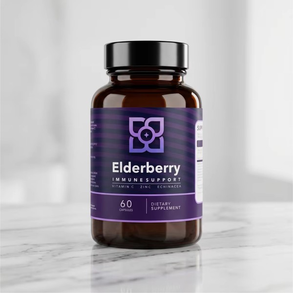 elderberry label design.