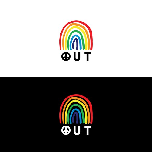 I need a logo that can be used on clothing. Rainbow colors aren't required and can always be added later Design by Visual Martyr