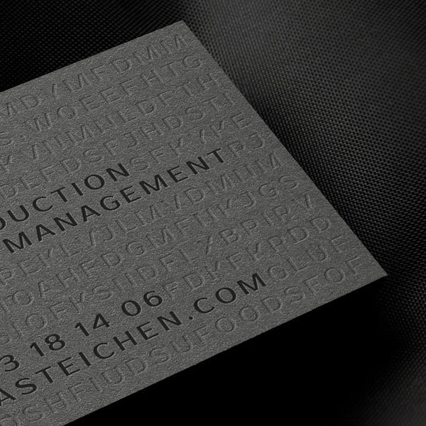 Business cards with high quality printing effects