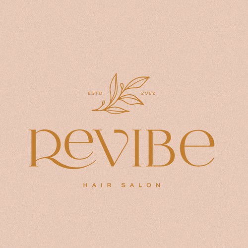 Boho Chic hair salon logo to attract the modern woman Design by Blanc Lueur