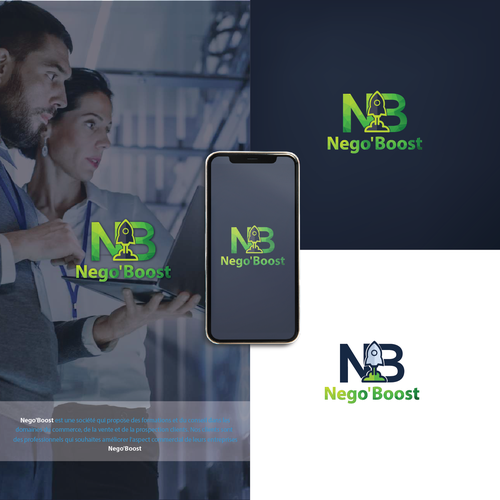 La quête pour le logo parfait de Nego'Boost commence maintenant ! Design by Mimy