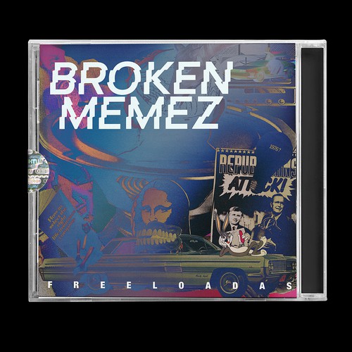 The Decay of America Except it's Hilarious and Aesthetic. (Broken Memes Album Cover) Design by Dasha Misha Zot