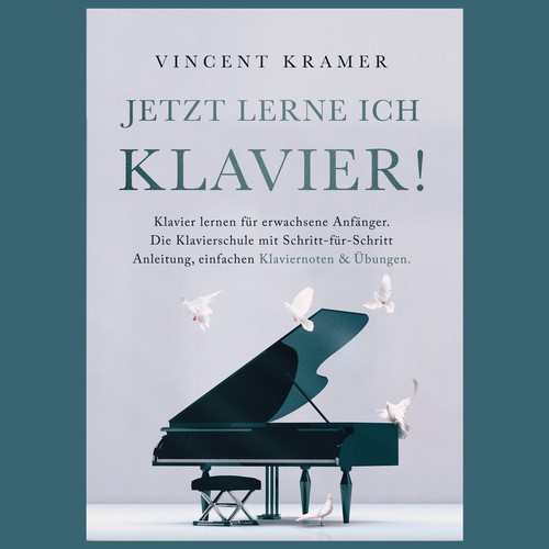 Design a book cover for a piano school for adults! Design by ilknurmustu