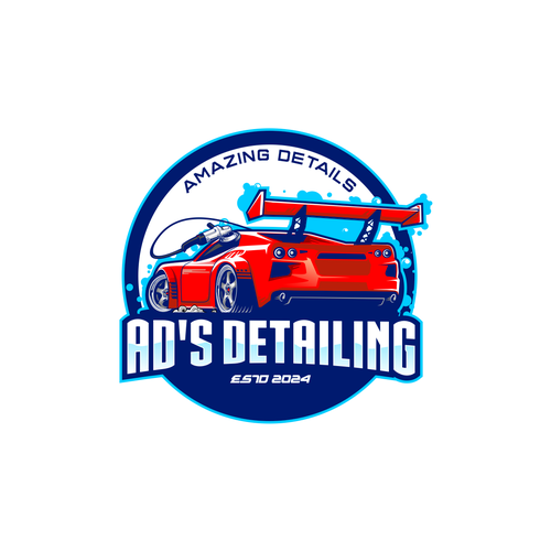 Fun & Professional Logo for established mobile car and boat detailing company Design by Vandi septiawan