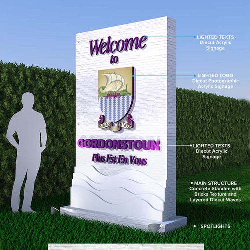 "Entrance Sign for Prestigious UK School - premium feel, clean, distinguished" winning  by FlipVinoya2
