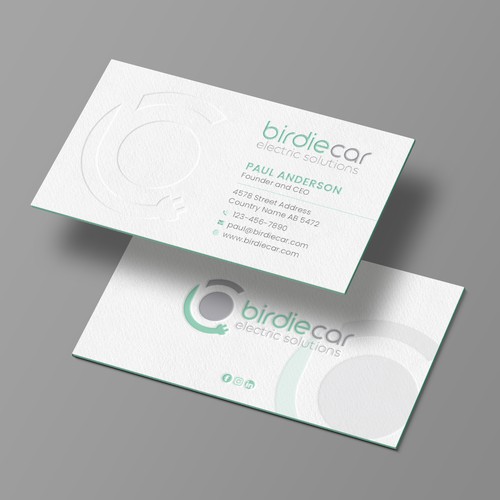 business card for company called birdie Design by Brandmaker artist