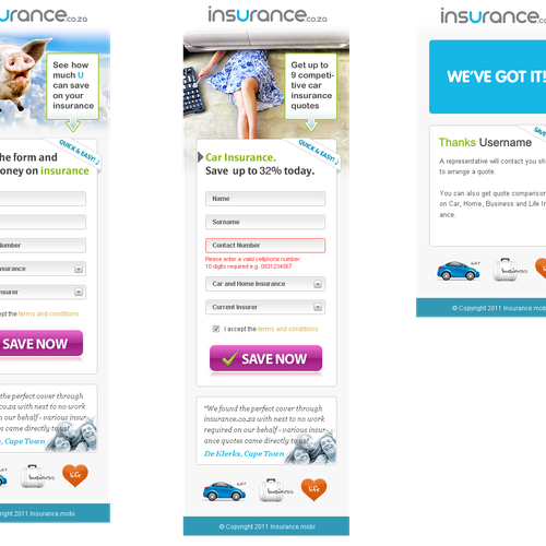 New app design wanted for insurance.co.za Ontwerp door UIX Master