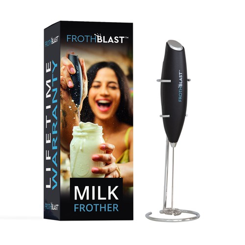 "Design a BOX design for MILK FROTHER  product" Design by Fredrick Balois