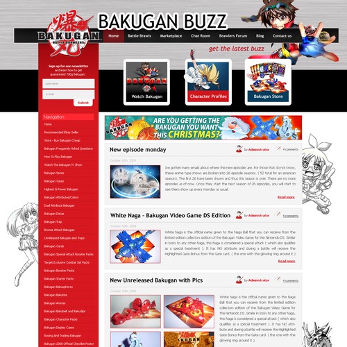 Bakugan website store