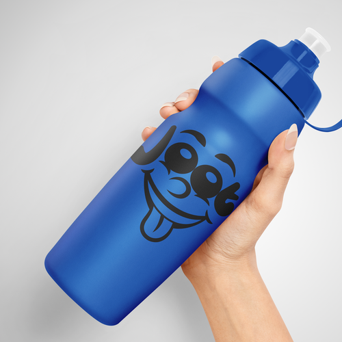 Cartoon face design for our water bottles Design by Gogili design