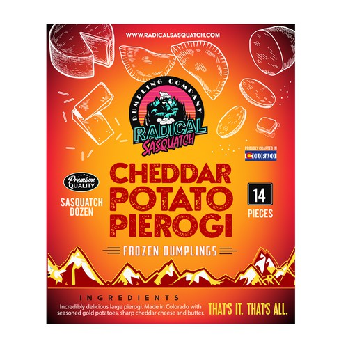 Designs | Frozen Dumpling Package Label | Product label contest