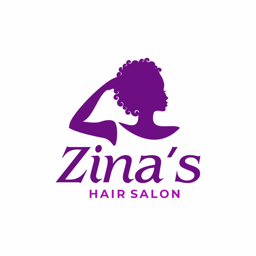 Showcase African Heritage and Glamour for Zina's Hair Salon Logo Design por Ok Lis