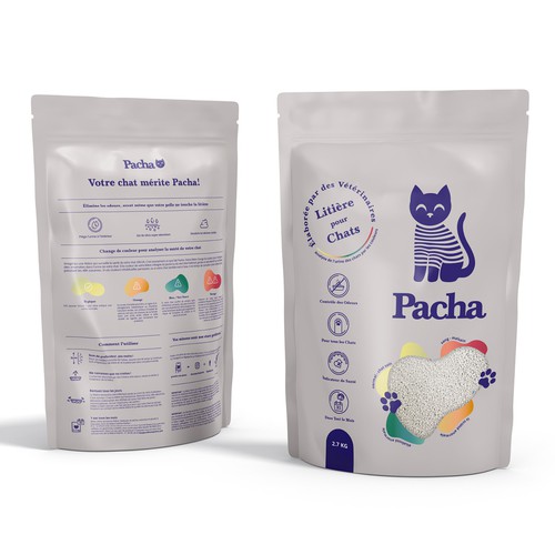 Cat Litter startup Minimalistic packaging - Contest Design by Inmyde