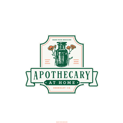 Vintage apothecary inspired logo for herbalist subscription box Diseño de RobertEdvin