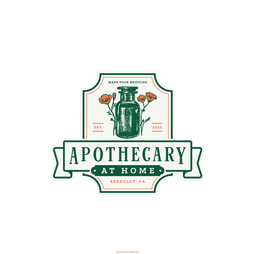 Vintage apothecary inspired logo for herbalist subscription box Design by RobertEdvin