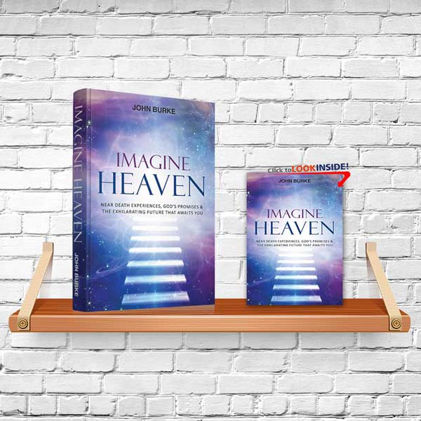 A book cover that can't be ingored for "Imagine Heaven"