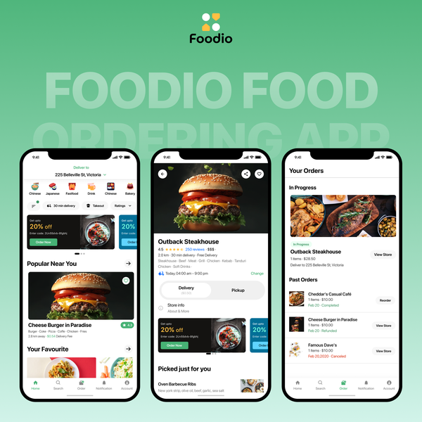Food Ordering App design