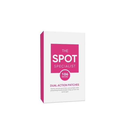 Pimple Patch PACKAGING to appeal to FEMALE BEAUTY user Design by Rajith Shantha