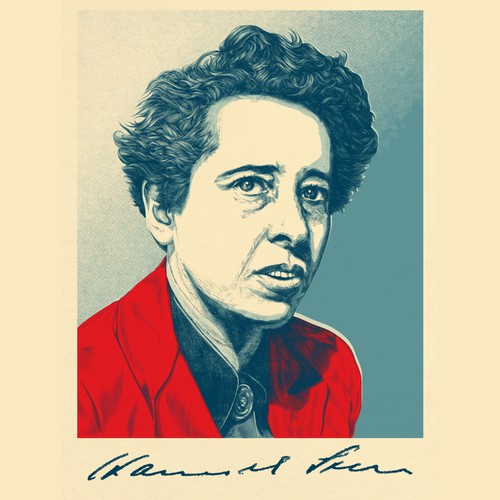 Hannah Arendt illustriert Design von mmmoaaa_
