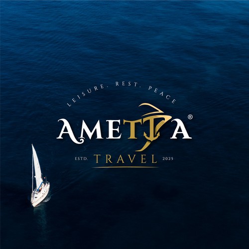 Travel agency logo specializing in cruising Diseño de is2dio Capital Ltd ®