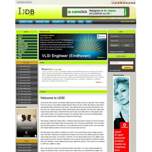 Design di www.ijdb.co.uk site design ! di Uptown