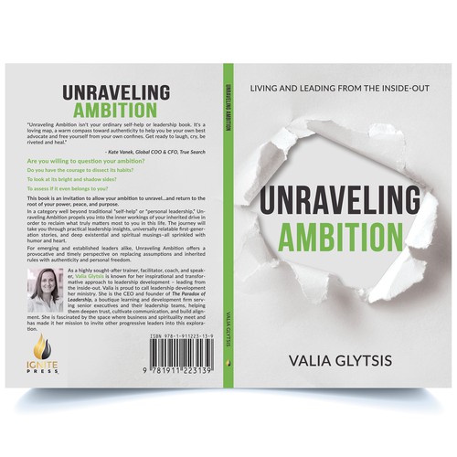 Create a cover for a book about leadership and unraveling your ambition! Design by AS Cover Arts