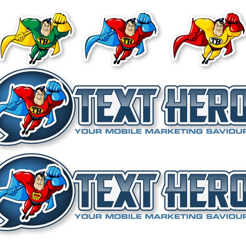Texthero Fun Cartoon Super Hero Logo Logo Design Contest 99designs