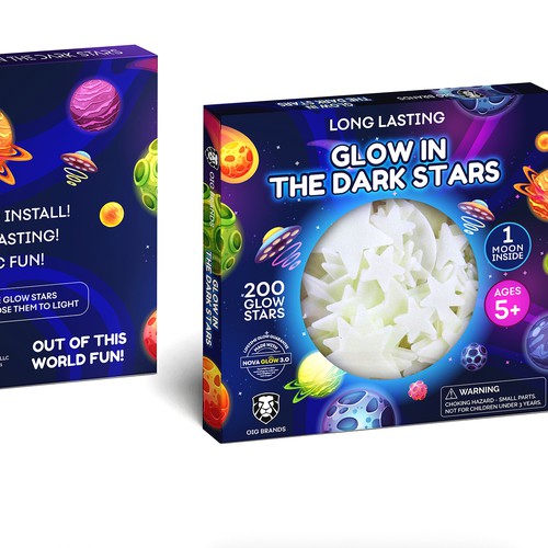 コンペ「Redesign Glow in the dark stars packaging」のデザイン by Graphic4youさん 