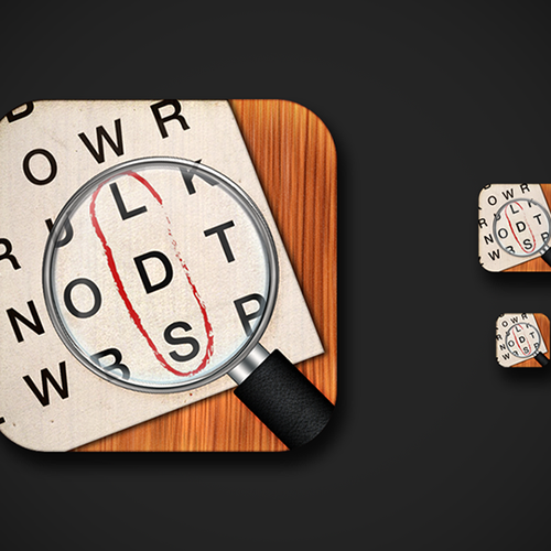 iOS Icon: LDS Word Search game Design by OKT8