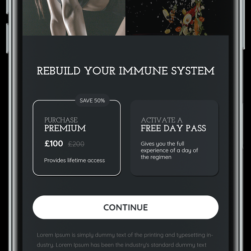 Fully functional health-restoring app needs styling only on 5 pages Ontwerp door Sansin