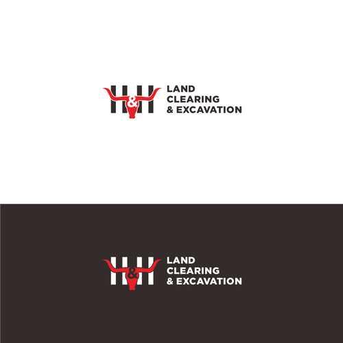 LOGO AND LETTER HEAD FOR H&H LAND CLEARING AND EXEXCAVATION Design réalisé par RedvyCreative