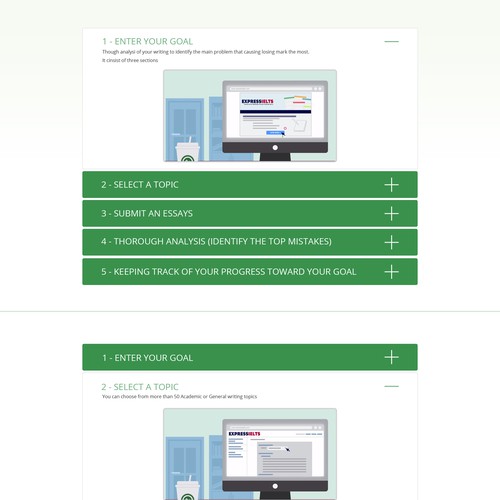Simple elegant landing page for an online writing coaching service provider Design by Xandreaa