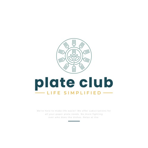 "I created the first paper plate subscription company logo!" - Your next claim to fame Design by D Better Design