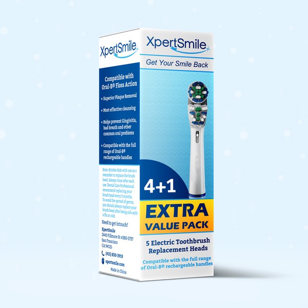 Xpertsmile Replacement Electric Toothbrush Head Packaging Product Packaging Contest 99designs