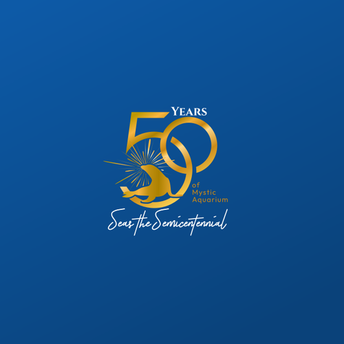 Mystic Aquarium Needs Special logo for 50th Year Anniversary Réalisé par zafranqamraa