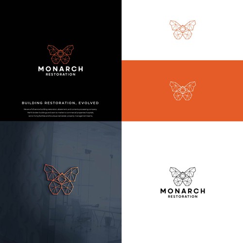 Design a modern clean logo package for a restoration company Design by Danny A