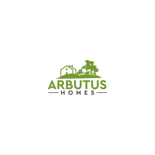 Design di Real estate company needing a powerful logo showcasing an Arbutus Tree silhouette with a home beside, include a mountain di Rekker
