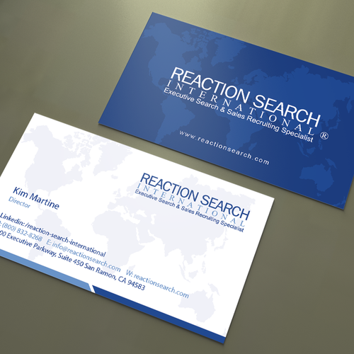 Create a new Business Card design for an Executive Search Company Design réalisé par An'