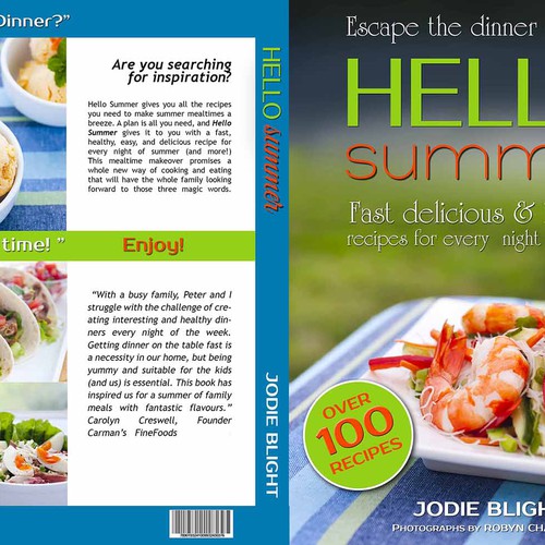 hello summer - design a revolutionary cookbook cover and see your design in every book shop Design por galland21