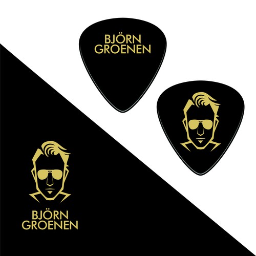 GUITAR PICK DESIGN PROFESSIONAL ARTIST Design by gilang_mitha