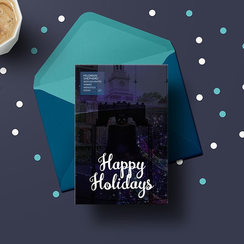 Modern Holiday Card Contest Design by Bejn Creative