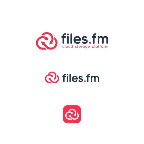 Files.fm logo and brand refresh for cloud storage platform Design by Diaveo