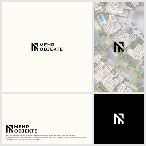 Corporate identy and logo for real estate marketing agency Design by Brog5