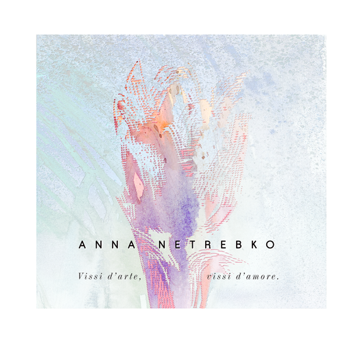 Illustrate a key visual to promote Anna Netrebko’s new album Réalisé par Designus