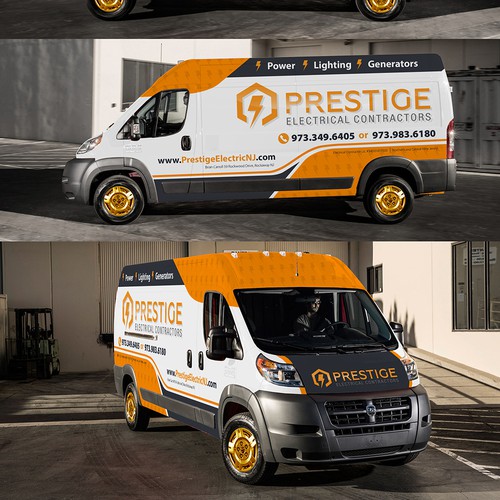 Car wrap needed for Prestige Electrical Contractors Design réalisé par Kiky Rizki